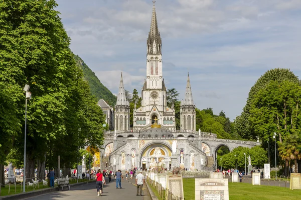 The Basilica of our Lady, Lourdes — Stock Photo, Image