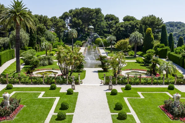 Zahrady villa Ephrussiho de rothschild — Stock fotografie