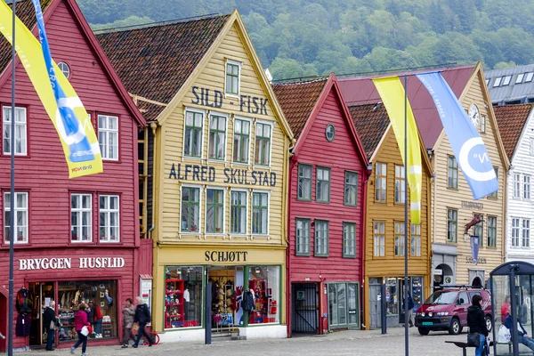 Bergen, Bryggen — Stok fotoğraf