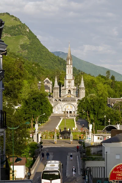 The Basilica of our Lady at Lourdes — Stock Photo, Image