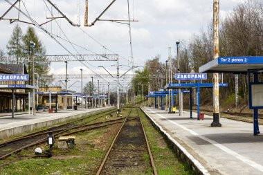 Zakopane tren istasyonu platformu