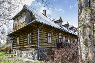 ahşap villa wiosna Zakopane