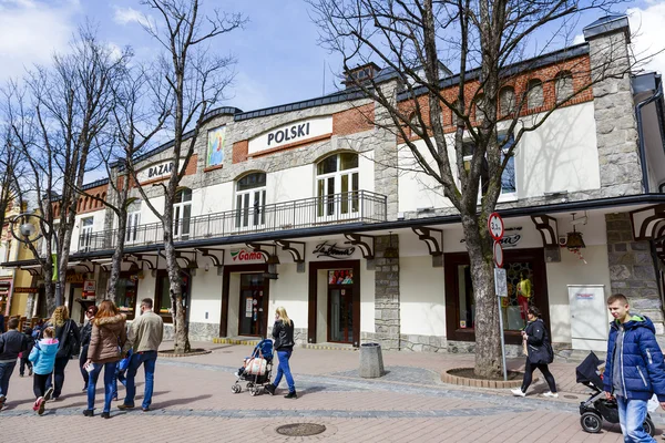 Bazar Polski historic building at Krupowki — Stock Photo, Image