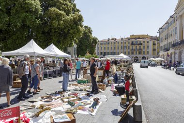 The Antique Market in Nice clipart