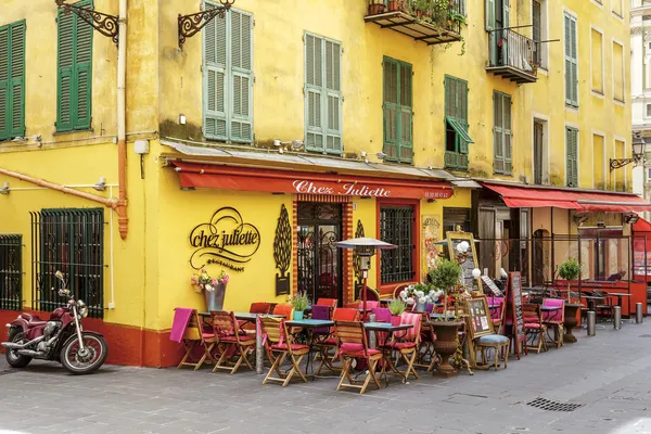 Chez juliette restauracja w Nicei, Francja — Zdjęcie stockowe
