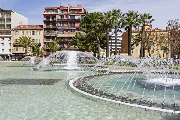 Fountain at L Esplanade Francis Giordan — Stock Photo, Image