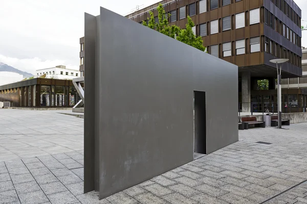 The Swiss Fountain by Roman Signer in Vaduz — Stock Photo, Image