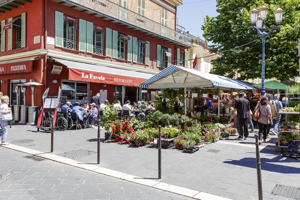 Course saleya im schönen Frankreich — Stockfoto