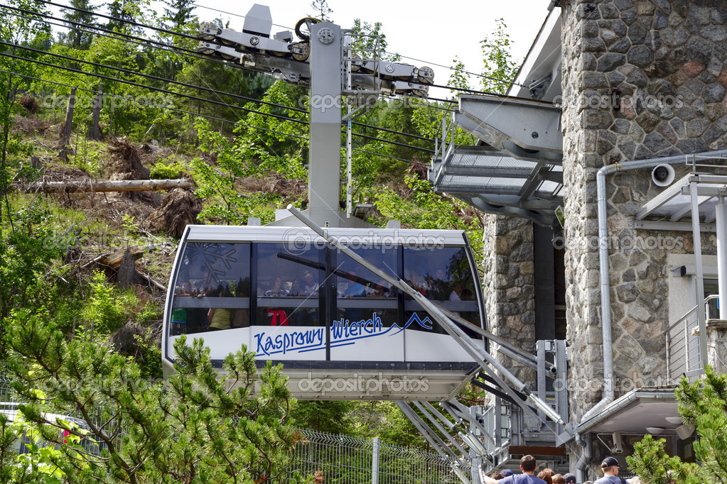 Cable car lower station in Kuznice, Zakopane Stock Editorial Photo