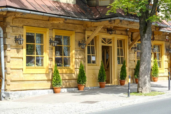 Front facade of Old Villa Marysin in Zakopane — Stock Photo, Image