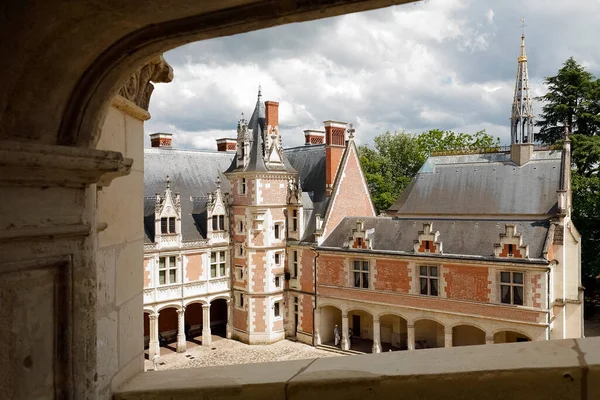 Blois France June 2010 Inner Facade Blois Castle Seen Side — 스톡 사진