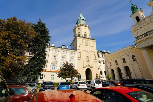 Lublin Polen September 2021 Treenighetstornet Detta Nygotiska Klocktorn Också Känt — Stockfoto