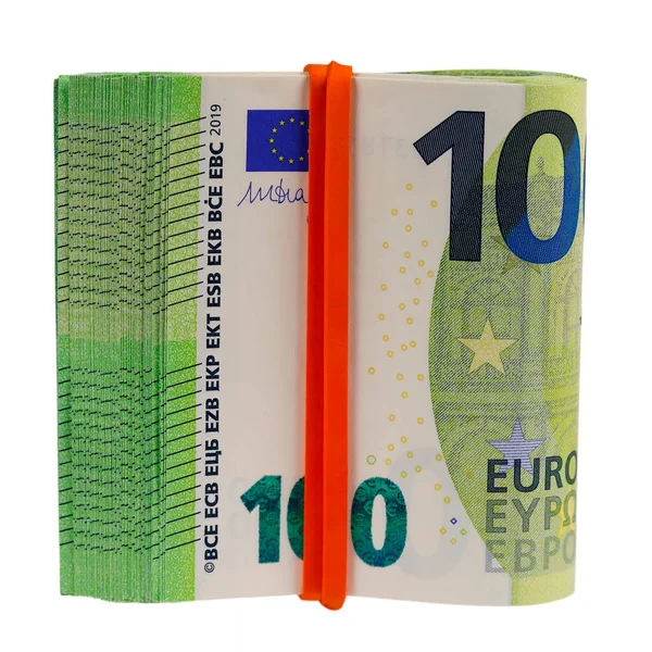 Notas União Europeia Notas Euro Não São Feitas Papel Mas — Fotografia de Stock