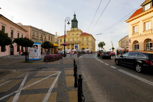 Lublin Polen September 2021 Ein Breiter Bürgersteig Führt Zum Neuen — Stockfoto