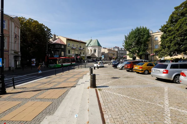 Lublin Polonia Septiembre 2021 Vista Genérica Una Las Calles Ciudad — Foto de Stock