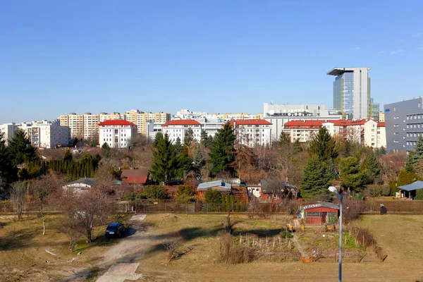 Varşova Polonya Mart 2022 Şehrin Genel Görünümü Praga Poludnie Bölgesindeki — Stok fotoğraf