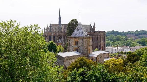 Arundel England Juni 2010 Die Pfarrkirche Nikolaus Ist Vom Schloss — Stockfoto