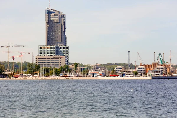 Gdynia Polonia Maggio 2022 Molo Meridionale Del Porto Sono Vari — Foto Stock