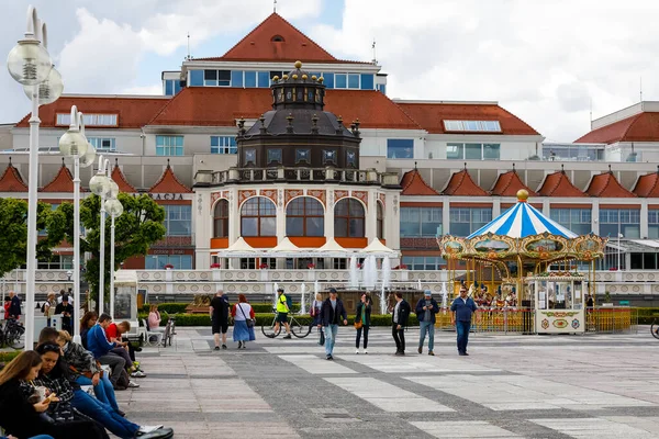 Sopot Poland May 2022 Impressive Multifunctional Service Building Center Tourist — Stockfoto