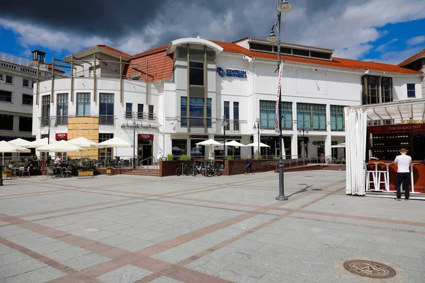 Sopot Polen Mai 2022 Gebäude Entlang Des Berühmten Boulevards Der — Stockfoto