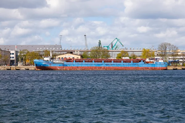 Gdynia Poland May 2022 Laila Cargo Ship Has Been Moored — Stock Photo, Image