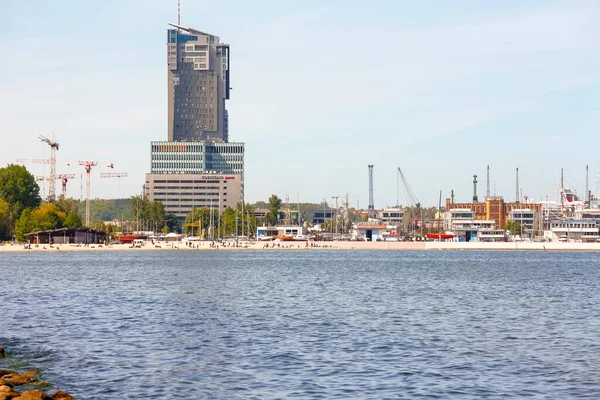 Gdynia Poland May 2022 Southern Pier Port Various Buildings Including — Foto Stock