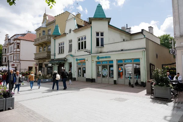 Sopot Poland May 2022 Buildings Famous Boulevard Leading City Famous — 스톡 사진