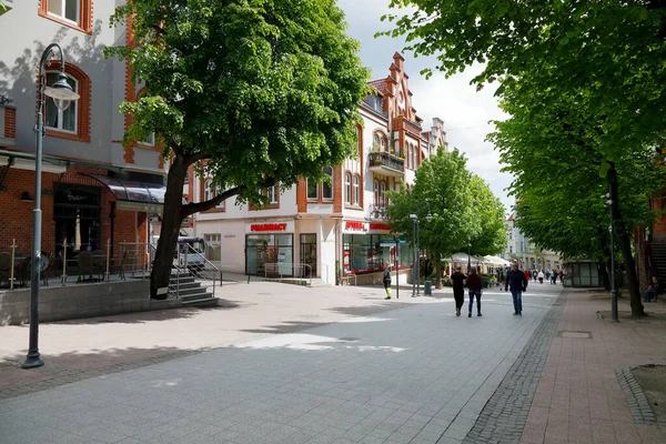 Sopot Poland May 2022 Buildings Famous Boulevard Leading City Famous — Fotografia de Stock