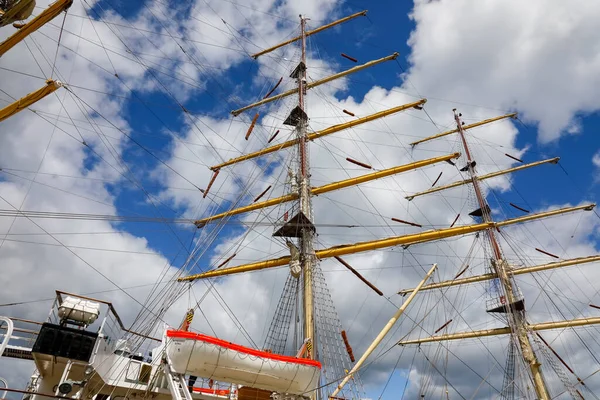 Gdynia Poland May 2022 Two Three Masts Tall Ship Named — Fotografia de Stock