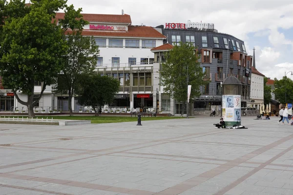 Sopot Poland May 2022 Boulevard Many Various Buildings Shops Cafes — 스톡 사진