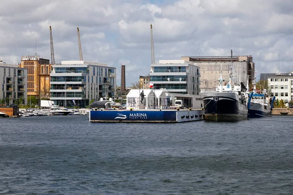 Gdynia Poland May 2022 Modern Residential Buildings Distance Also Port — Fotografia de Stock