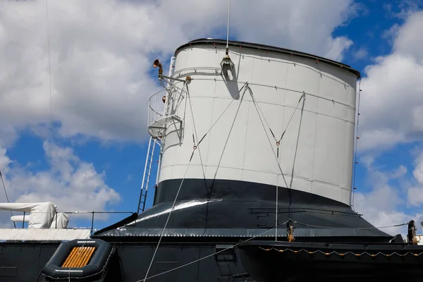 Gdynia Poland May 2022 Fragment Warship Blyskawica Polish Destroyer Service — Stock Photo, Image