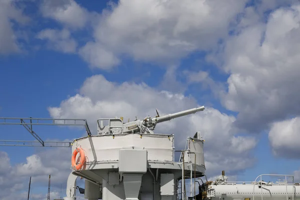 Gdynia Poland May 2022 Fragment Warship Blyskawica Polish Destroyer Service — Stock Photo, Image