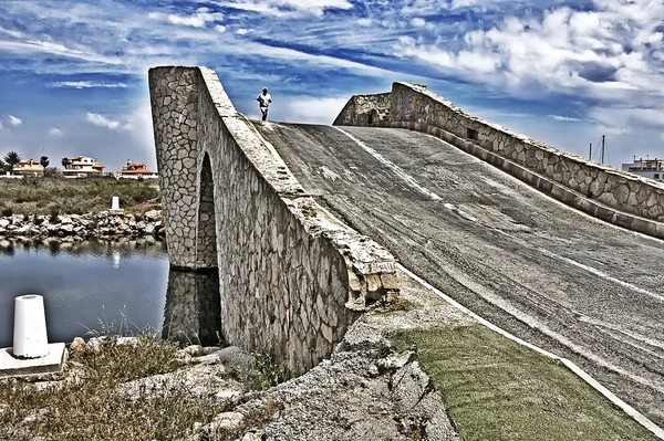 Most "la Rise" v kanálu la manga, Španělsko — Stock fotografie