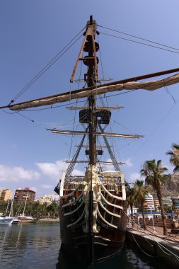 tarihi ve ünlü İspanyol kalyon santisima trinidad