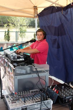 Madrid, SPAIN Sep 18 - known rappers sing their songs during the