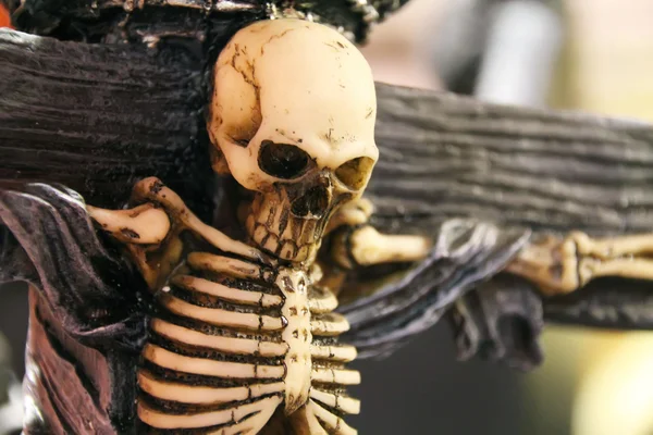 Halloween Donna minacciata dalla morte tranquilla — Foto Stock