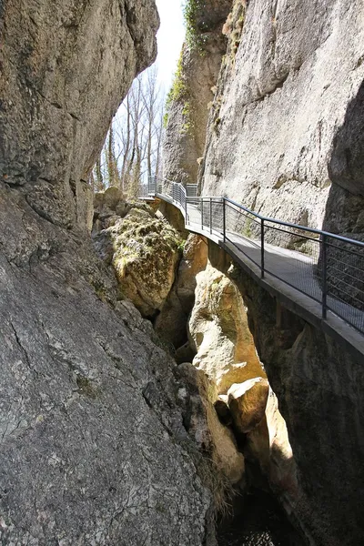 Szurdok természet park "la yecla", burgos, Spanyolország — Stock Fotó