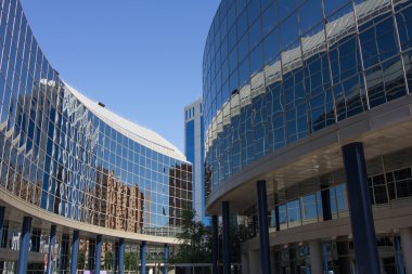 Madrid, İspanya 15 Ekim: modern Cam mimari ile inşa