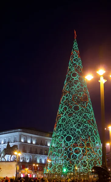 Modern Noel ağacı ışıkları — Stok fotoğraf