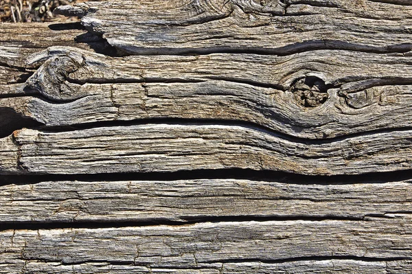 Bottom of old wood and cracked — Stock Photo, Image