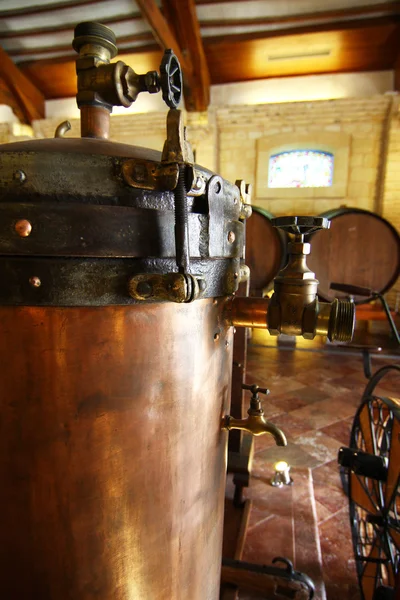Şarap yapmak için eski araçları — Stok fotoğraf