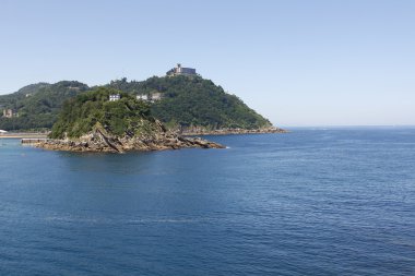 güneşli görünümü güzel defne, san sebastian, İspanya