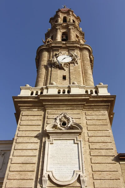 Katedrála la SEO, na slavné náměstí del pilar, zaragoza, sp — Stock fotografie