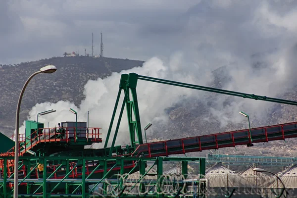 Special crane to transport coal belt — Stock Photo, Image