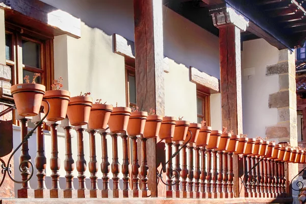 Casas típicas na cidade Património Mundial de Santillana del Mar , — Fotografia de Stock