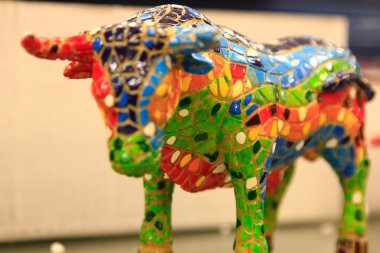 Porselen süsleme bulls Meksikalı dekor