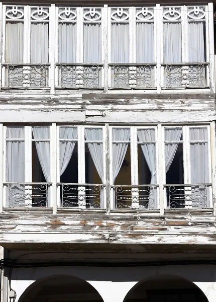 Typiska hus av kända personer aguilar de campo, Spanien, berömda — Stockfoto