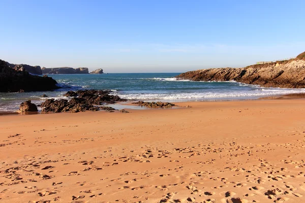 Small sandy beach in North Sea — Stock Photo, Image