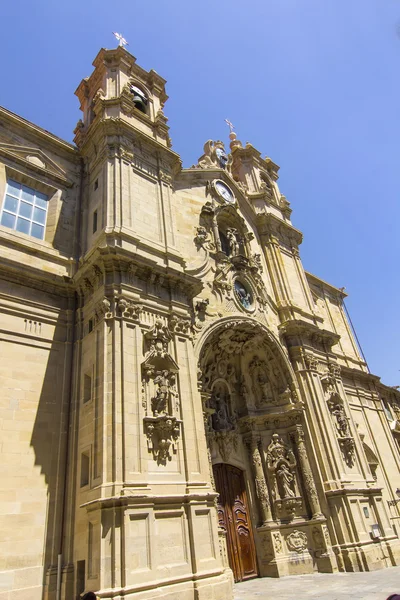 Βασιλική εκκλησία της Σάντα Μαρία στο Σαν Σεμπαστιάν, Ισπανία — Φωτογραφία Αρχείου